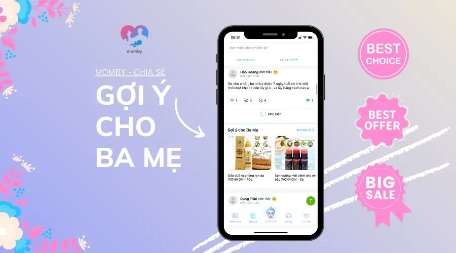 KHÁM PHÁ TÍNH NĂNG GỢI Ý SẢN PHẨM TỪ APP MOMBY GIẢI PHÁP TỐI ƯU CHO ĐỒ DÙNG MẸ VÀ BÉ