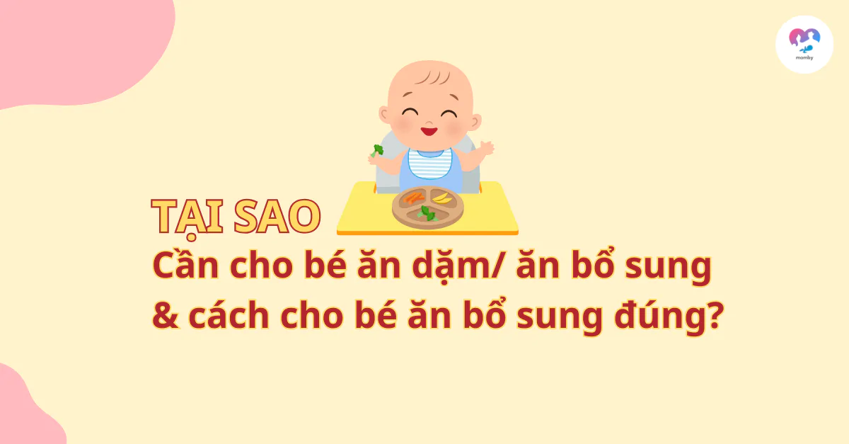 Tại sao cần cho bé ăn dặm/ ăn bổ sung và cách cho bé ăn bổ sung đúng
